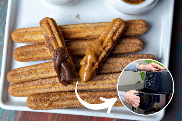 churros de chocolate na air fryer